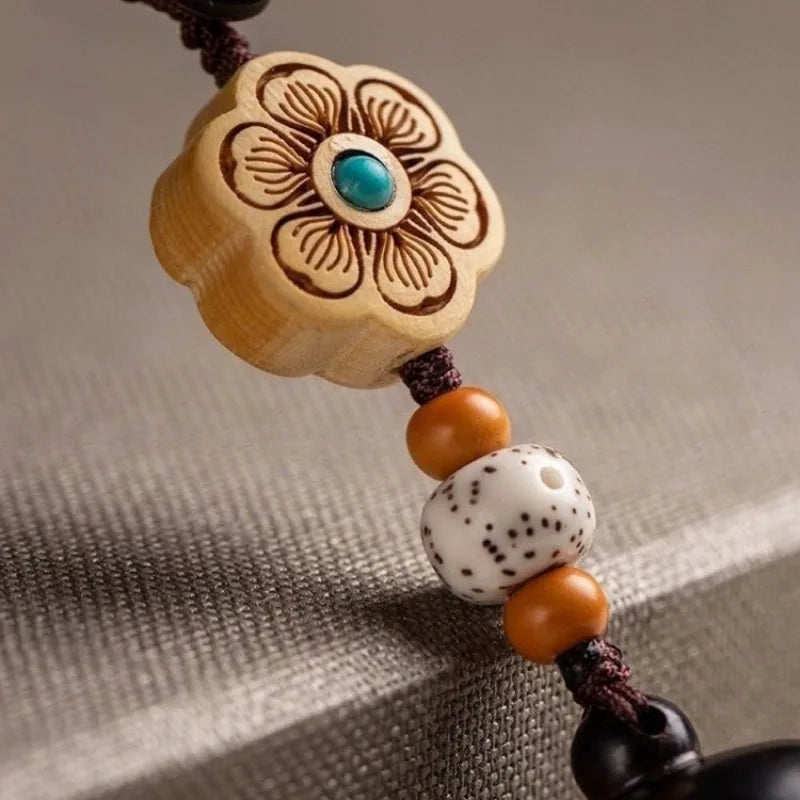 Car Keychain Charm Twist Openable Wood Pendant – Unisex Keychain Charm Pendant Babs