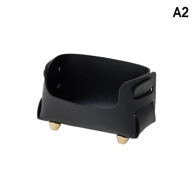 PU Leather Desktop Business Card Holder & Sign Display Stand Business Card Holder Babs A2