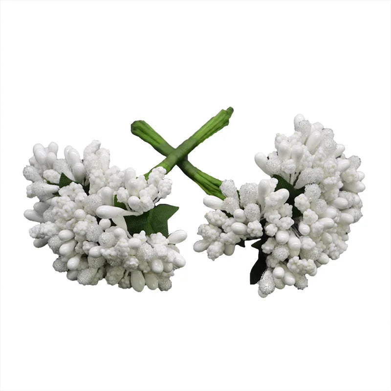 12pcs Artificial Flower Stamens – DIY Wedding & Craft Decor Artificial Flower Stamens Babs