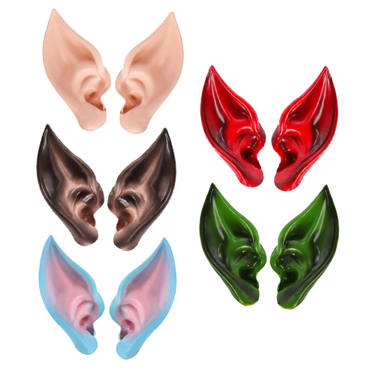 Latex Elf Ears – Fairy, Vampire & Elven Halloween Costume Props Costume Ear Props Babs