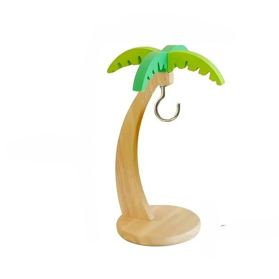 Wooden Banana Hanger Rack – Decorative Leaf & Hook Fruit Hanger Rack Babs A