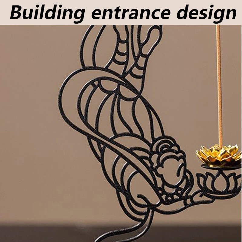 Modern Iron Incense Burner Sculpture | Living Room Aroma Décor Incense Burner Sculpture Babs