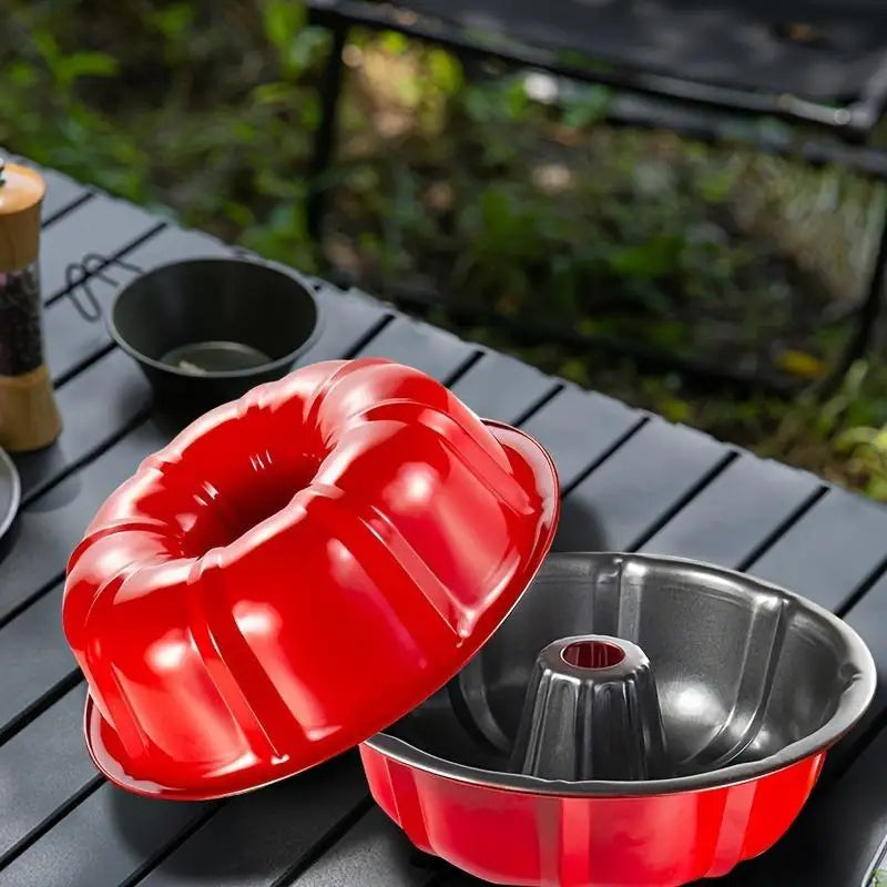 2-Pack Nonstick Carbon Steel Tube Cake Pans 9.5 Inch Tube Cake Pan Set Babs