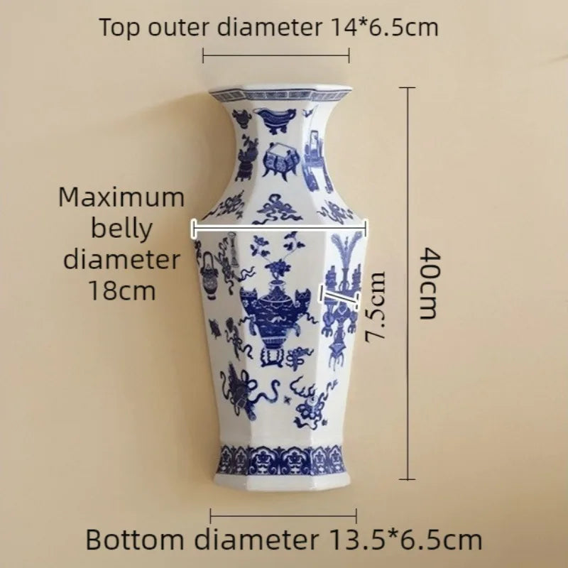 Modern Ceramic Wall Vase – Elegant Porcelain Home Décor Ceramic Wall Vase Babs Style A