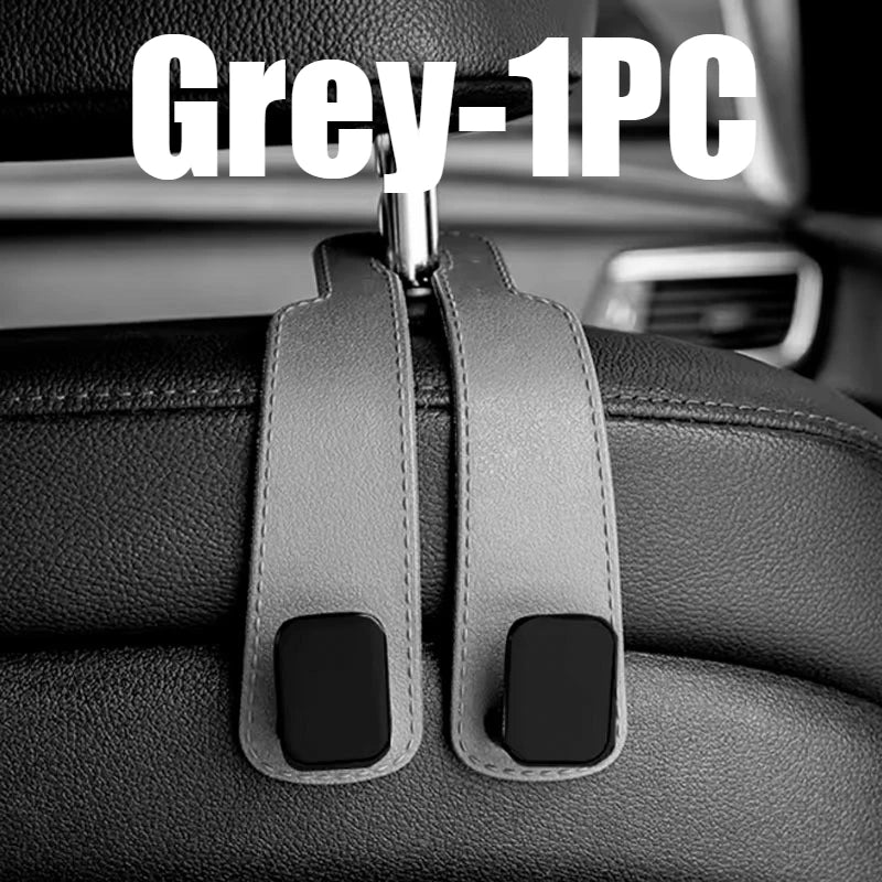 Car Seat Back Hook – Headrest Bag Hanger & Organizer Car Seat Organizer Babs Grey-1PC