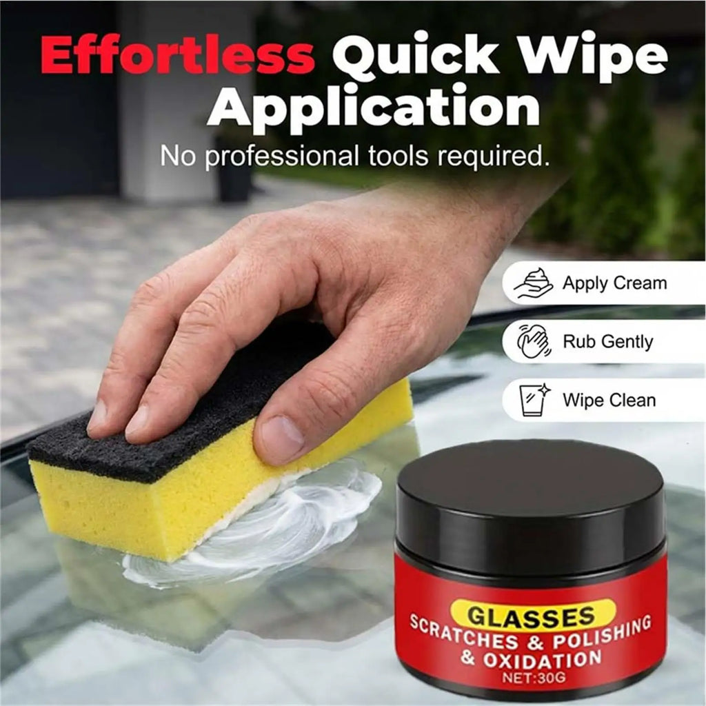 Glass Scratch Repair Wax – Windshield & Lens Polish Glass Scratch Repair Wax Babs