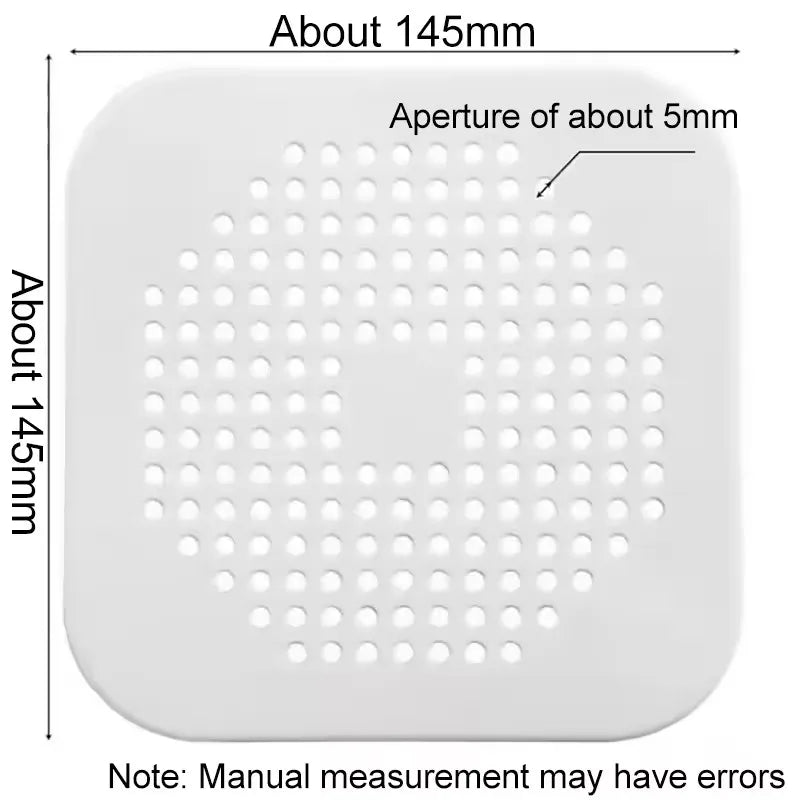 3-Pack Silicone Drain Strainer Hair Catcher for Sink & Shower Drain Strainer Filter Babs 2-White