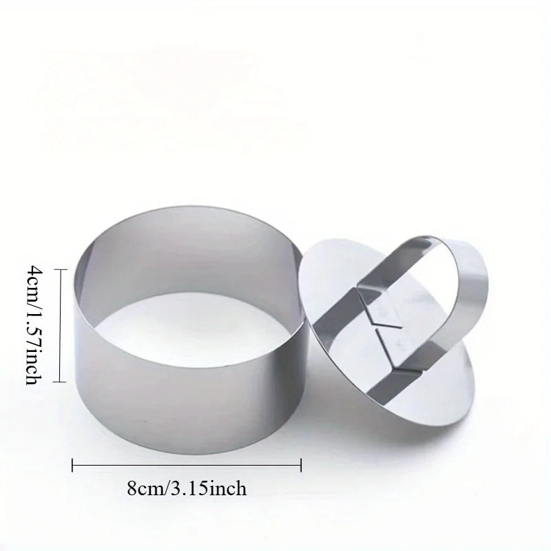 Round Cake Ring Mold for Cupcakes, Salads & Desserts Cake Ring Mold Babs 1pc