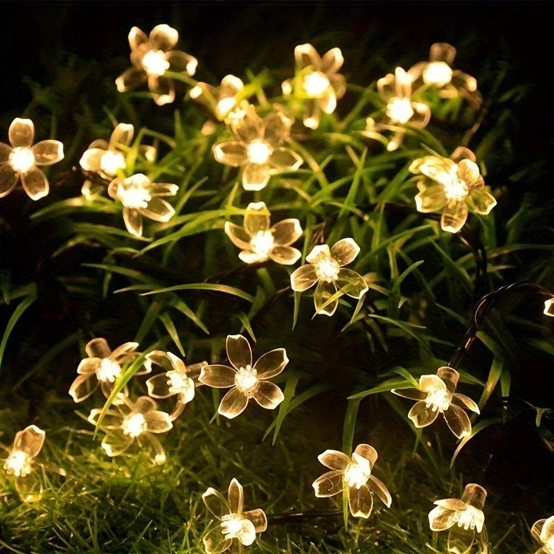 Solar Sakura String Lights – 6.5M 30 LED Outdoor Garden Decor Solar String Lights Babs