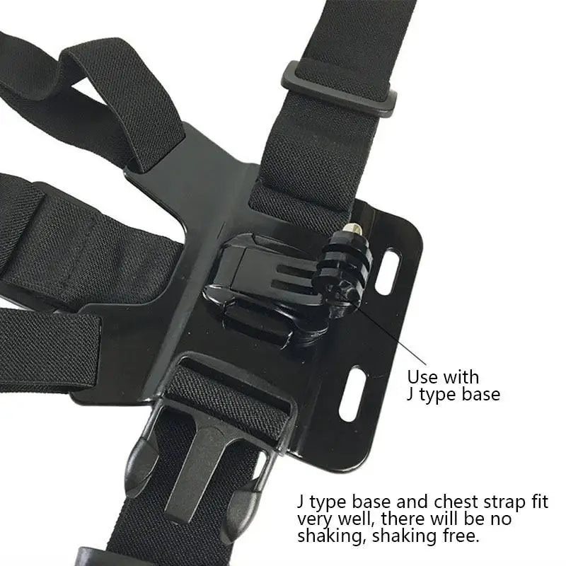 Phone Chest Mount Harness Strap Holder & Action Camera Clip Camera Chest Mount Babs
