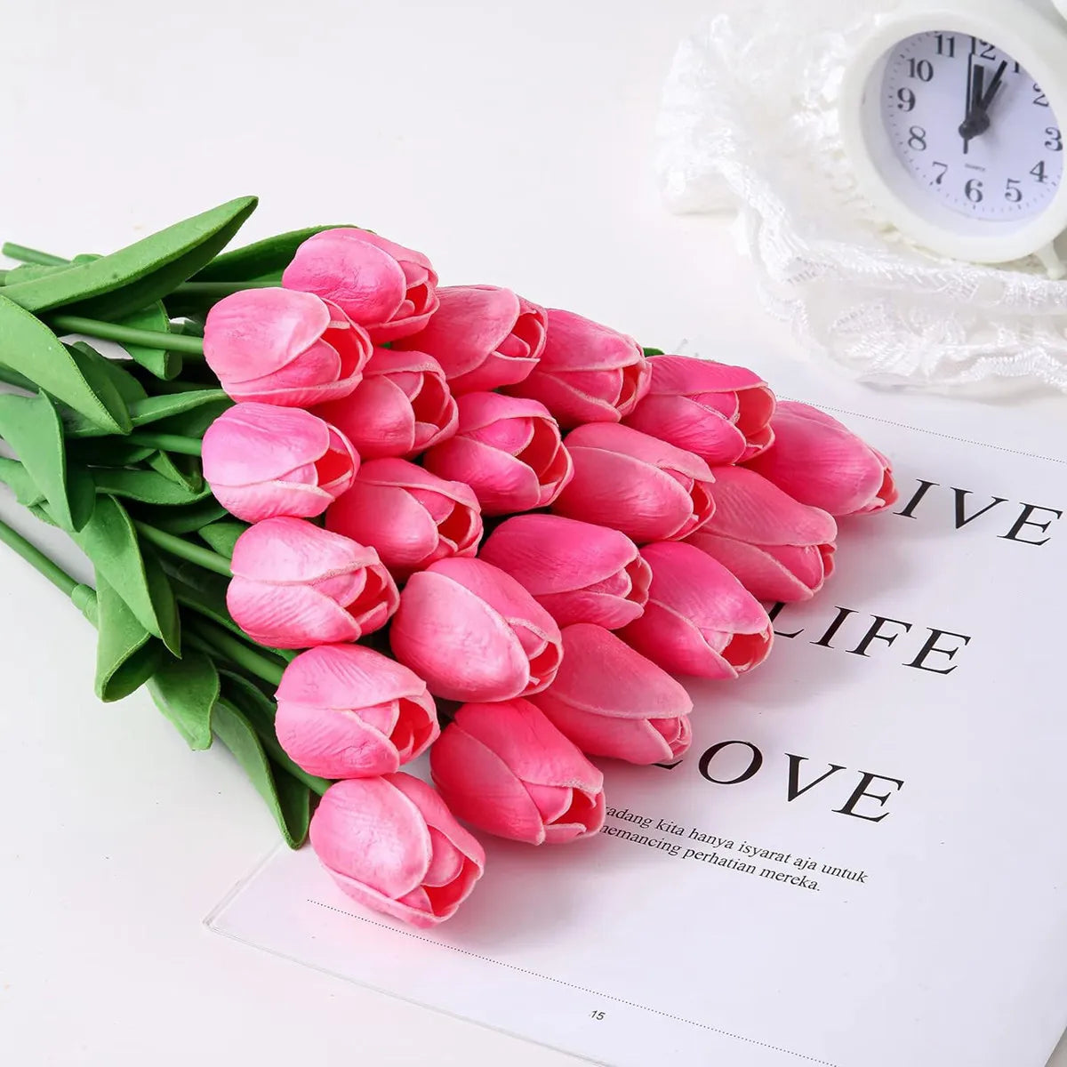 Realistic Touch Artificial Tulip Flowers for Wedding & Home Décor Artificial Flower Stems Babs