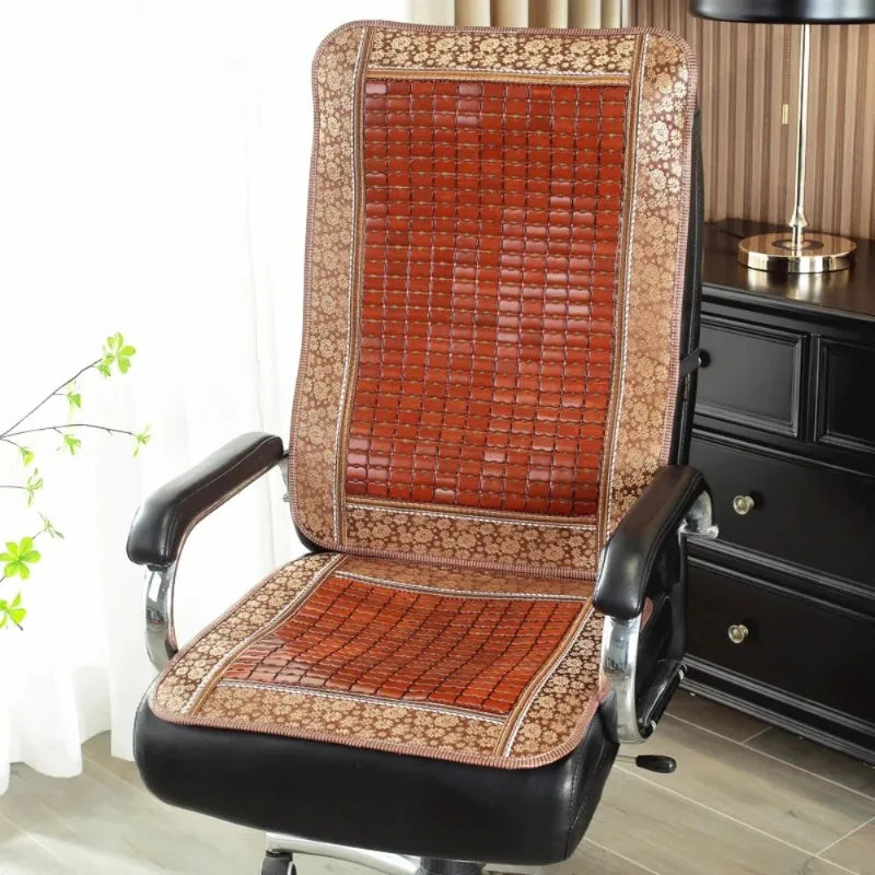 Bamboo Cool Chair Mat – Breathable Foldable Seat Cushion 40×40cm Bamboo Seat Cushion Babs