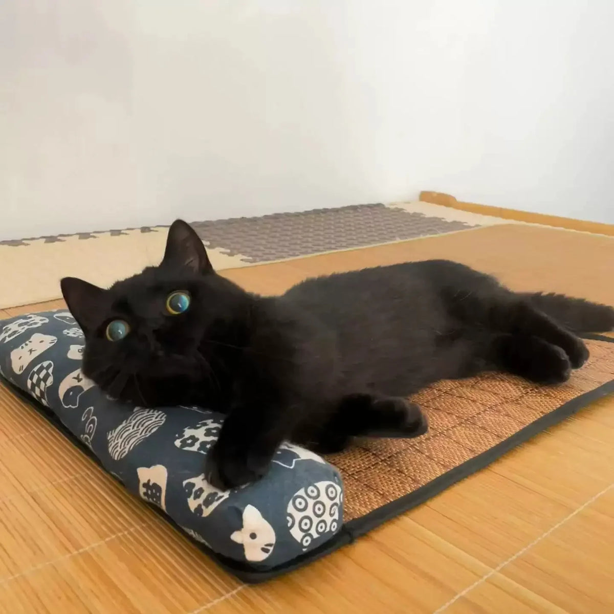 Pet Self-Cooling Rattan Mat for Cats & Dogs – Summer Bed Pet Cooling Mat Babs