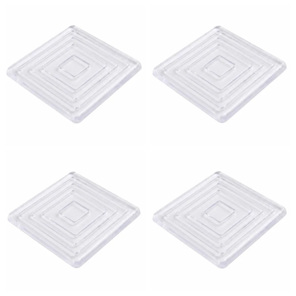 4-Pack Non-Slip Furniture Foot Pads – Self-Adhesive PU Gaskets Furniture Foot Pads Babs 4Pcs square 60mm
