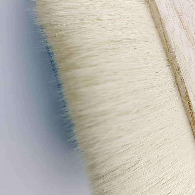 Wool Flat Paint Brush – Natural Wood Handle, 4 Sizes Wool Paint Brush Babs