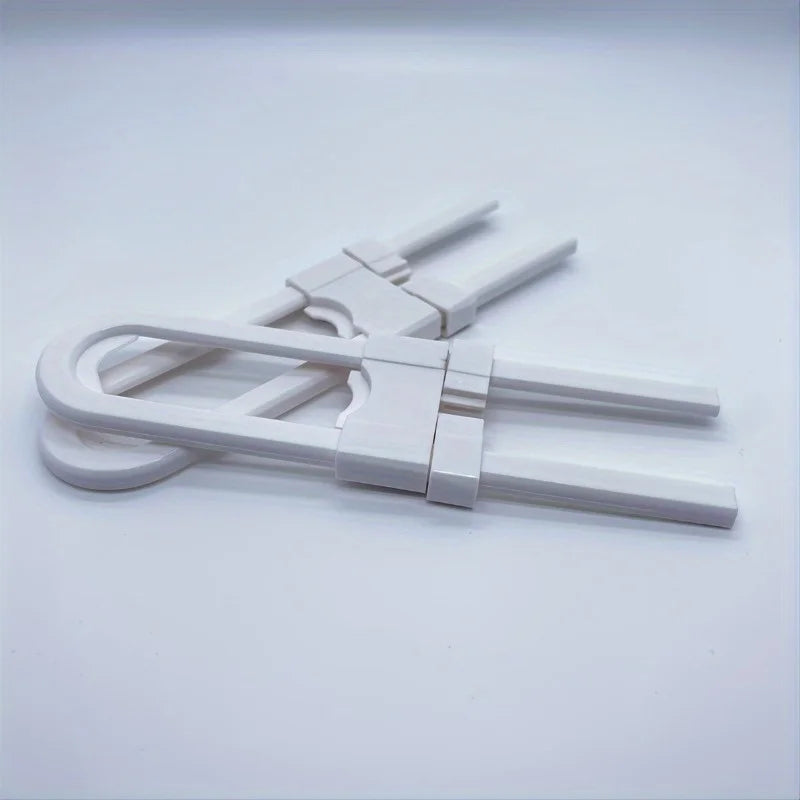 Sliding Cabinet Lock – U-Shape Safety Latch for Cupboard Doors Cabinet Safety Lock Babs 2pcs