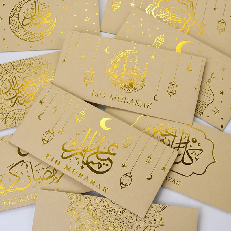 9Pcs Eid Mubarak Gift Envelopes – Ramadan Money Bags 2026 Gift Envelopes Babs
