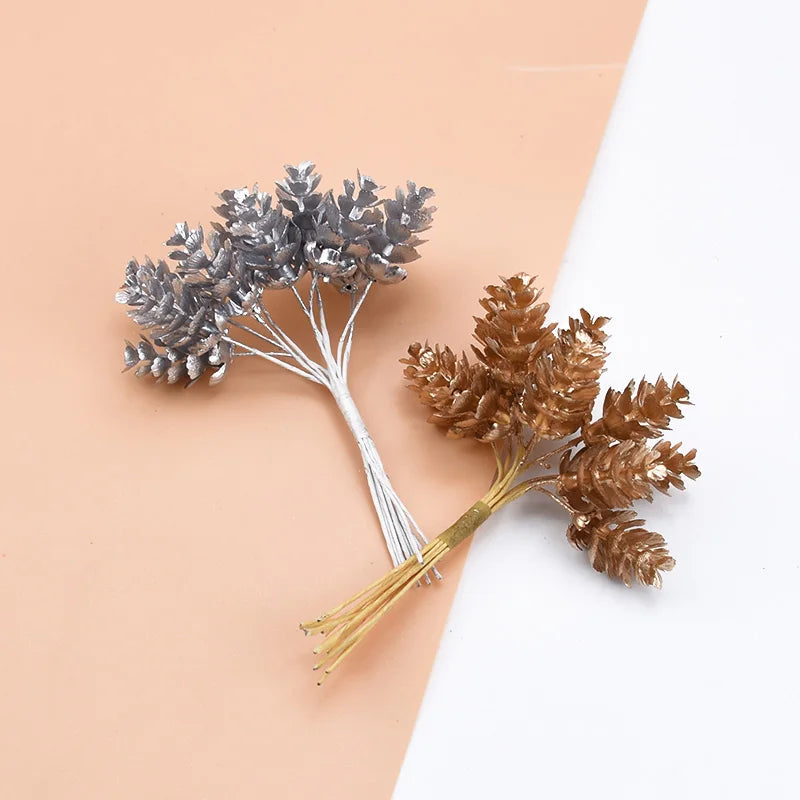 Artificial Pine Cone Branch Decor 1/3pcs – Christmas & Wedding Artificial Branch Decor Babs