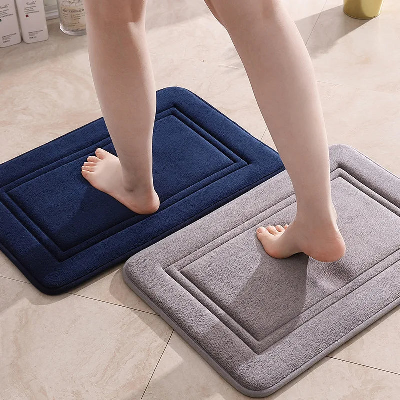 Memory Foam Anti-Slip Bathroom Mat – Thick & Water-Absorbing Bathroom Floor Mat Babs