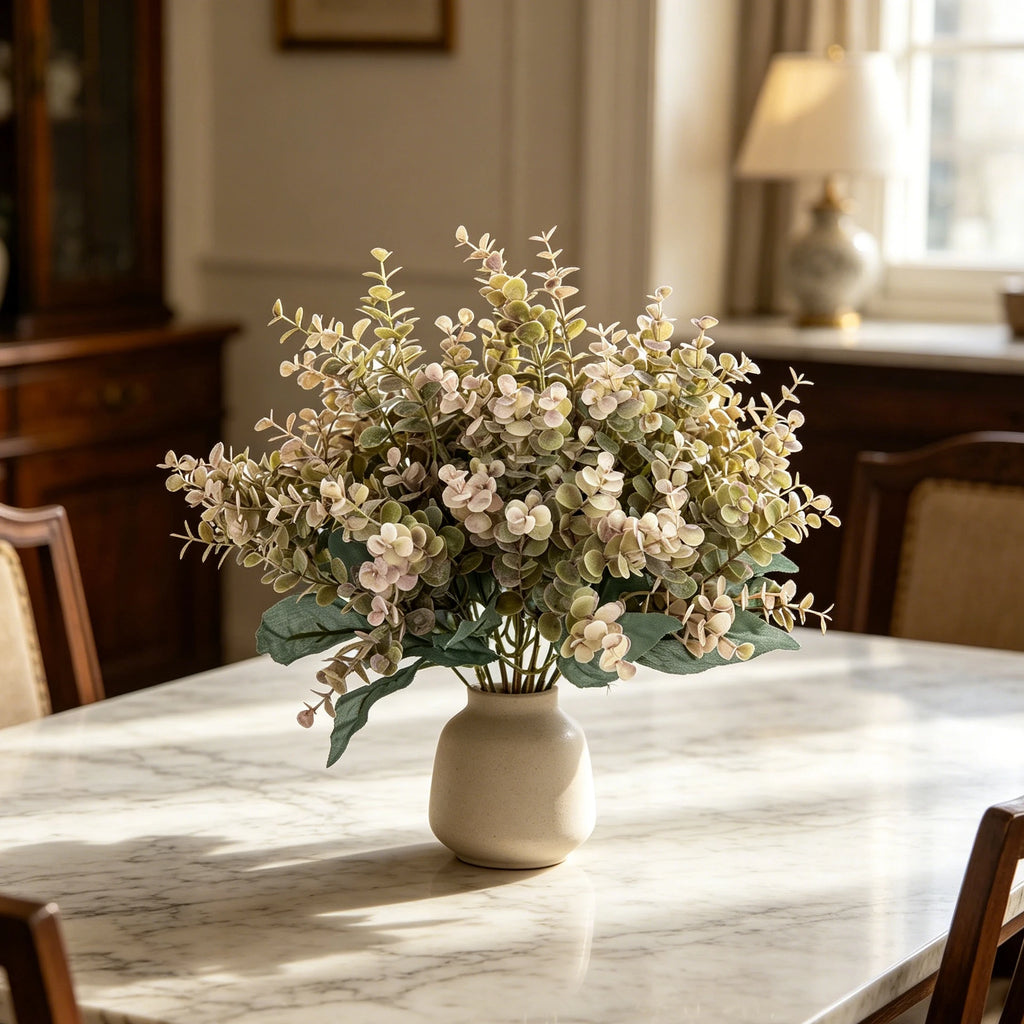 Artificial Eucalyptus Bouquet – Faux Floral Home & Wedding Decor Artificial Flower Bouquet Babs