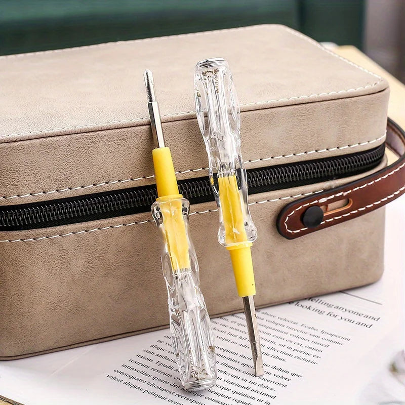 2-in-1 Screwdriver Set with Voltage Tester, Detachable Heads (2pcs) Multifunctional Screwdriver Set Babs