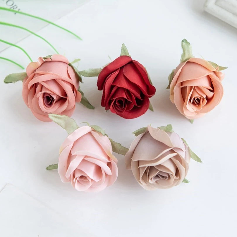 Silk Rose Heads 30/60pcs – Wedding & Home Floral Decor Artificial Silk Flowers Babs