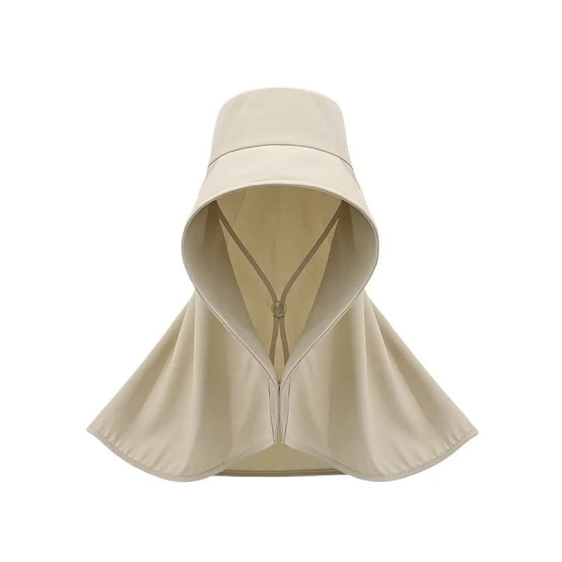 Women's Ice Silk UV Protection Wide Brim Sun Hat Wide Brim Sun Hat Babs Off-white
