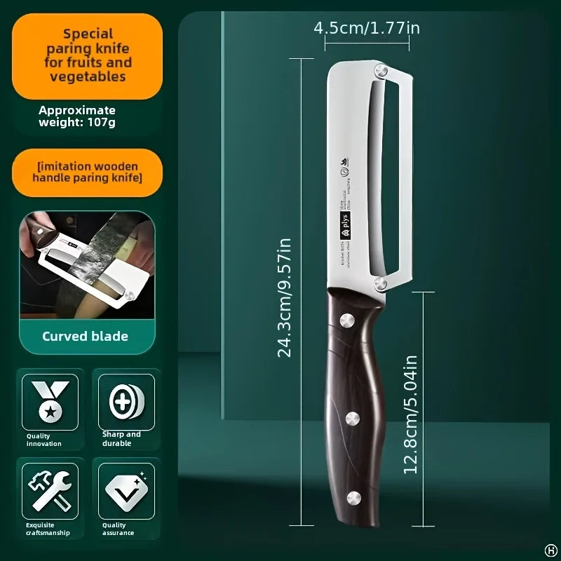 Stainless Steel Paring Knife – Ergonomic Wavy Handle, 24.3cm Paring Knife Babs Stainless Steel