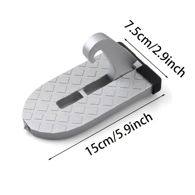 Car Door Step Hook – Anti-Slip Aluminum Roof Pedal & Glass Breaker Car Door Step Hook Babs