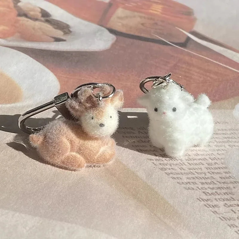 Cute 3D Animal Keychains – Pig, Capybara, Otter & Sheep Resin Animal Keychain Charm Babs