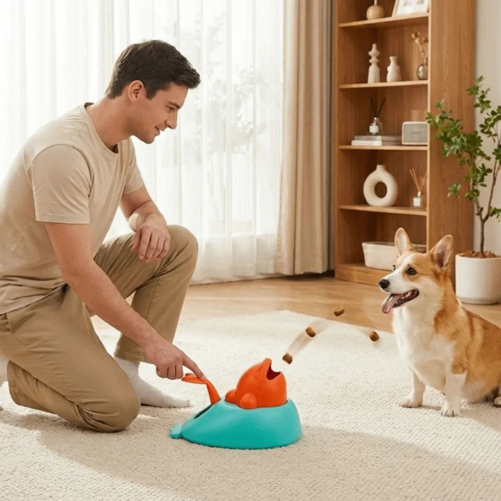 Whale Pet Treat Dispenser Puzzle Toy – Slow Feeder for Dogs & Cats Pet Puzzle Feeder Babs