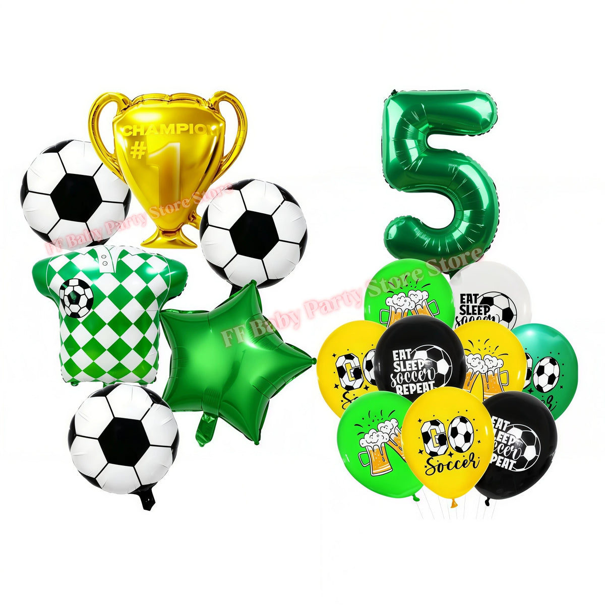 Soccer Football Birthday Party Decorations – Balloons, Plates & Cups