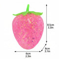 Glitter Strawberry Squishy Fidget Toy – Kawaii Squeeze for Kids Squishy Fidget Toy Babs as show One Size