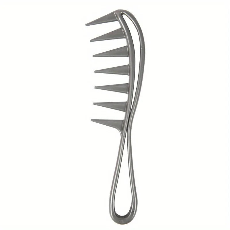 Retro Men's Hair Comb – Hollow 3D Handle for Styling & Massage Men's Hair Comb Babs silver
