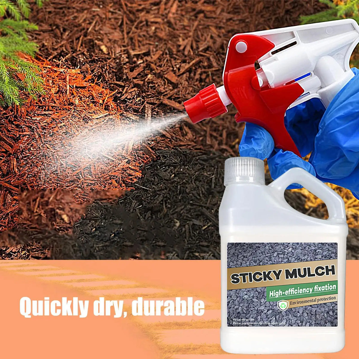 500g Landscape Gravel & Rock Adhesive – Fast-Drying Outdoor Spray Landscape Adhesive Spray Babs