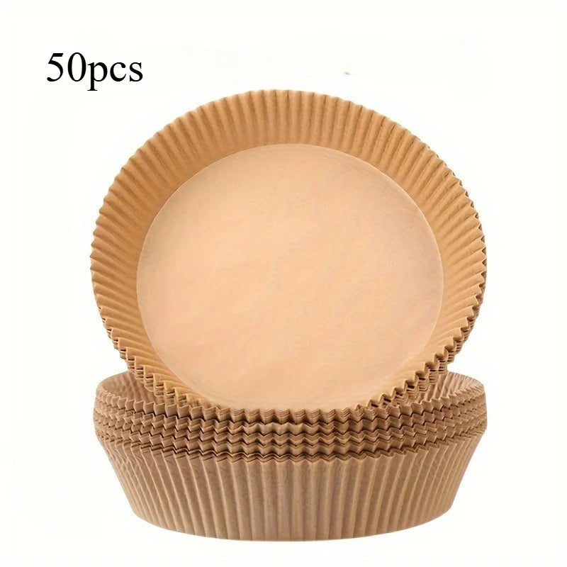 Disposable Non-Stick Air Fryer Liners – Oil-Absorbing Paper Air Fryer Liner Babs 50pcs