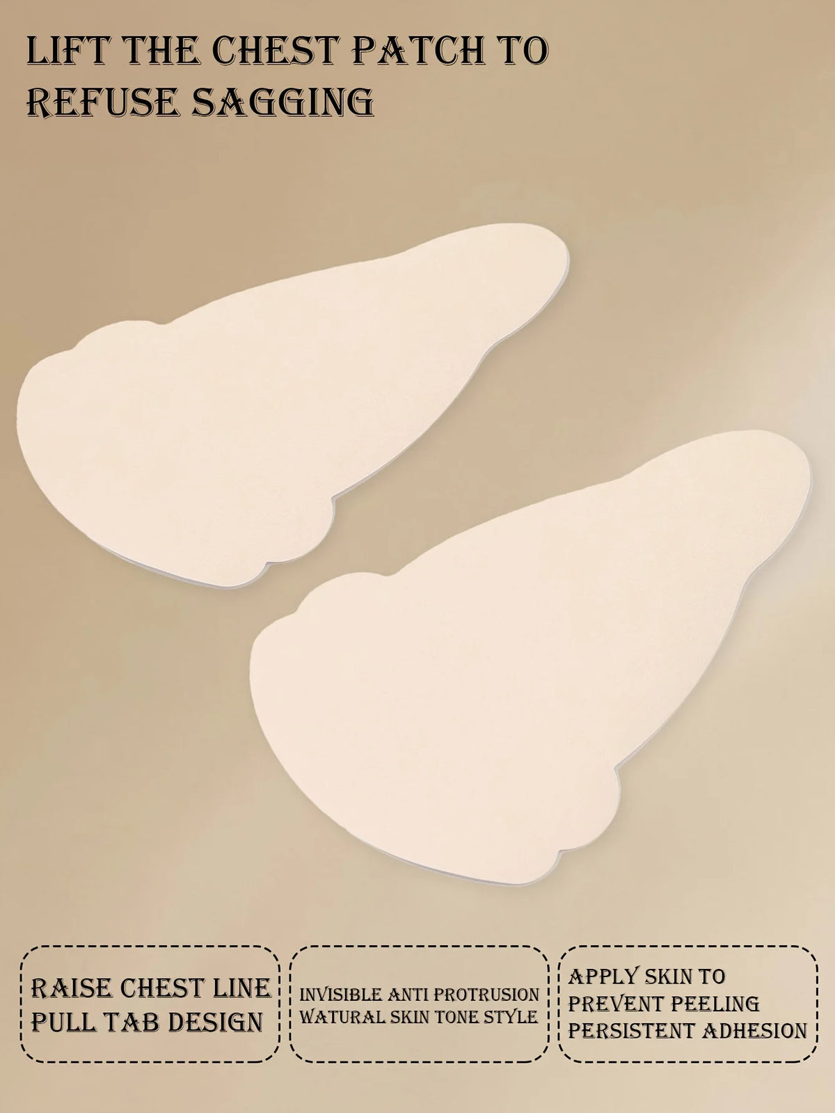 20PCS Invisible Chest Lifting Patches – Breathable Adhesive Pads Chest Lifting Patches Babs
