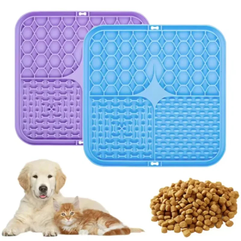 Dog Slow Feeder Lick Mat with Suction Cup – All Breeds Slow Feeder Lick Mat Babs