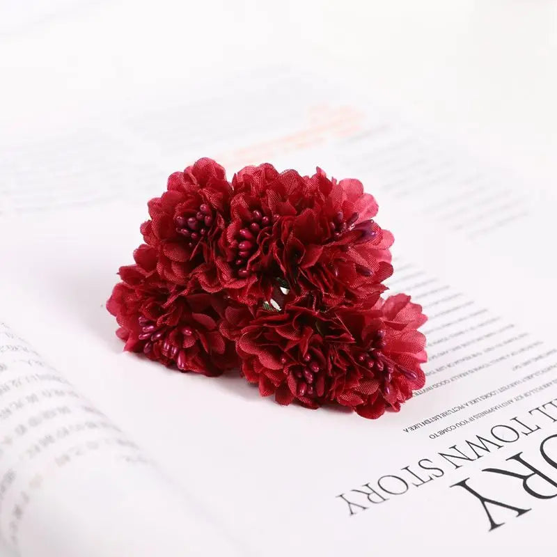 Artificial Silk Carnation Flowers – UV-Protected Wedding & Home Decor Artificial Silk Flowers Babs color 5 3 PCS