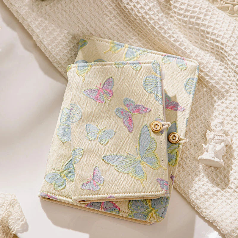 Butterfly Embroidered A5/A6 6-Ring Loose-Leaf Journal Notebook Loose-Leaf Journal Babs
