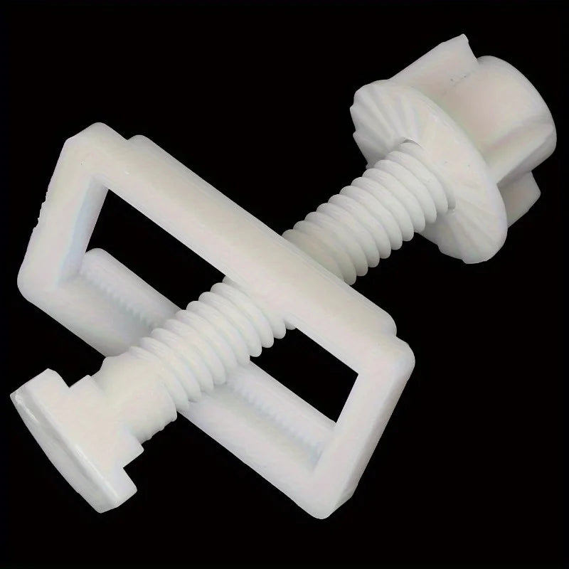 4pcs Universal Toilet Seat Fixing Bolts, Screws & Cover Plates Toilet Seat Hardware Babs