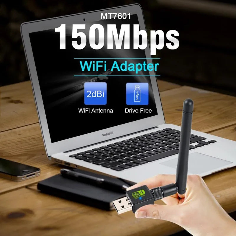 USB WiFi Adapter 150Mbps Wireless Dongle for PC & Laptop USB WiFi Adapter Babs