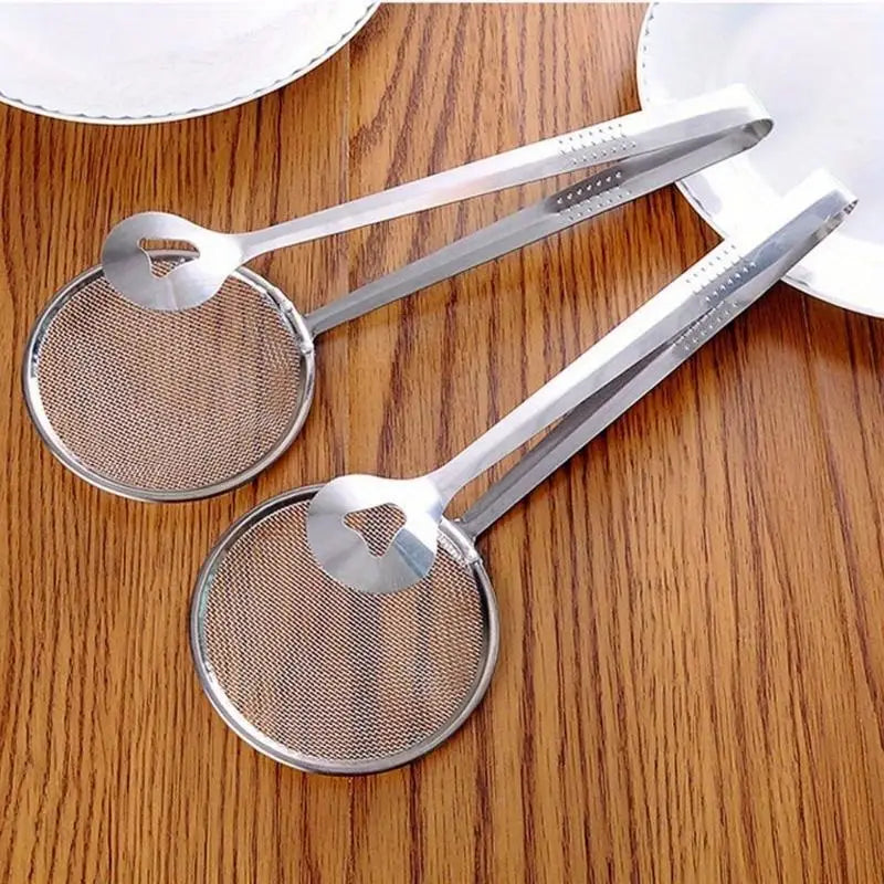 Stainless Steel Mesh Oil Strainer with Clamp | BBQ & Fry Tool Mesh Oil Strainer Babs