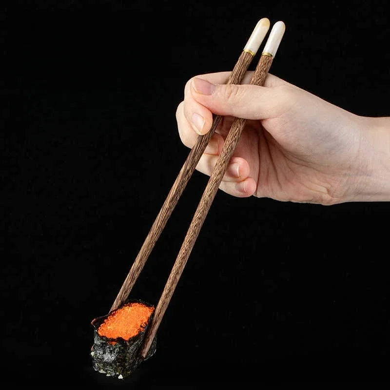 5 Pairs Reusable Wooden Chopsticks – Sushi & Asian Tableware Wooden Chopstick Set Babs
