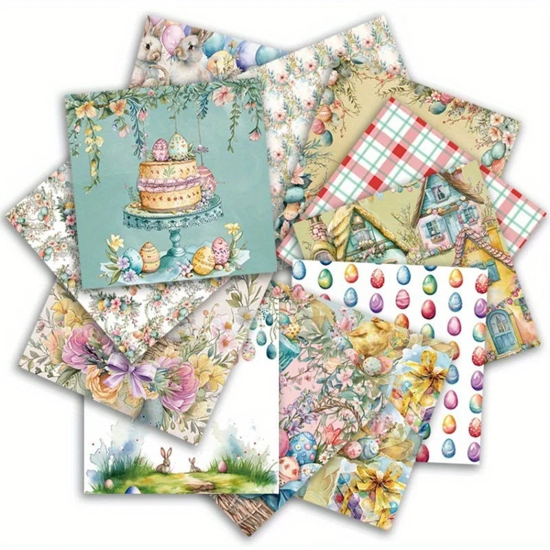 24pc Vintage Scrapbook Paper Pad 6x6 | Junk Journal Craft Sheets Scrapbook Paper Pad Babs