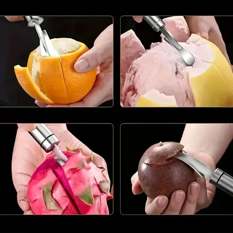 Stainless Steel Citrus & Orange Peeler Tool | Comfort Handle Citrus Peeler Tool Babs