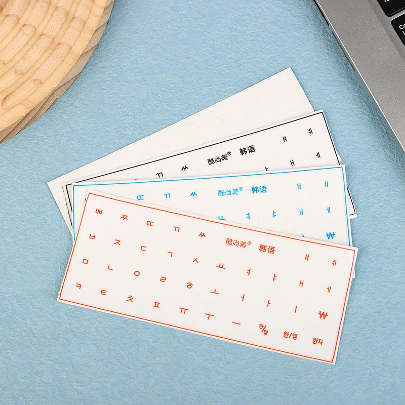 Korean Keyboard Stickers – Transparent Film, Universal Laptop & Desktop Keyboard Stickers Babs