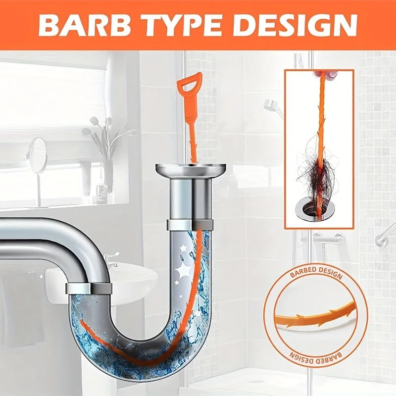 5-Pack Drain Plug Remover Kit – Shower, Sink & Bathtub Cleaning Drain Cleaning Kit Babs