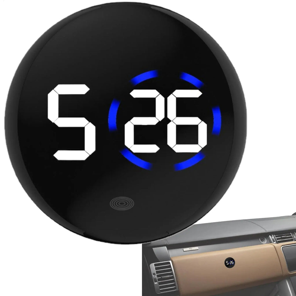 LED Digital Car Dashboard Clock – Waterproof Adhesive Mount Car Dashboard Clock Babs