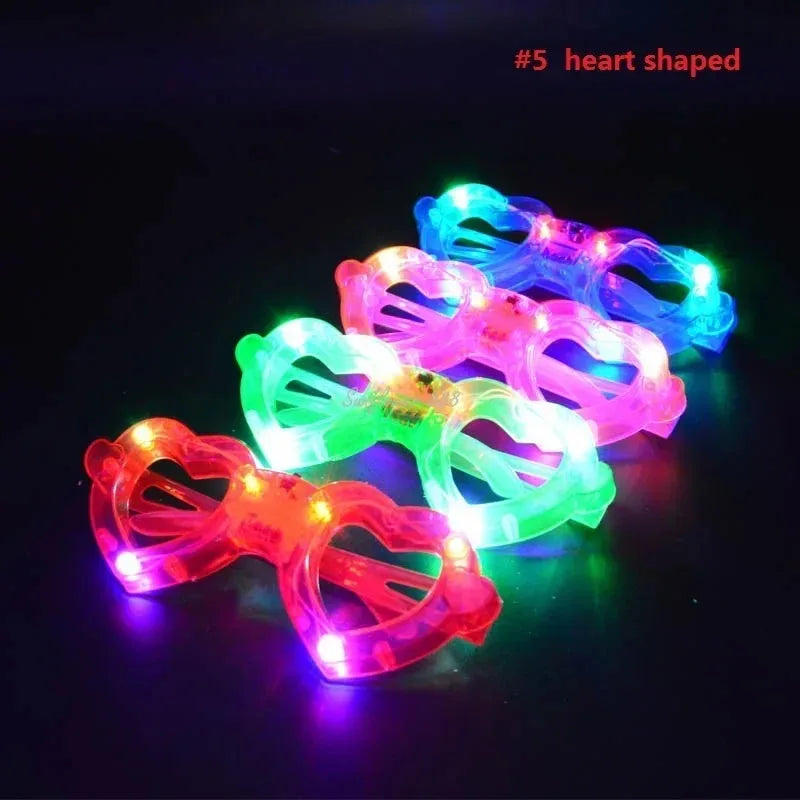 20pcs Light Up Flashing Glow Glasses – Party, Halloween & Cosplay Novelty Party Glasses Babs